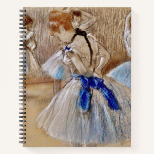 Cuaderno El bailarín de Dega con cinta azul
