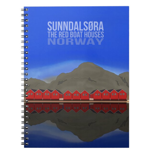 Cuaderno El Barco Rojo Casas de Canvas Sunndalsøra Noruega (Frente)
