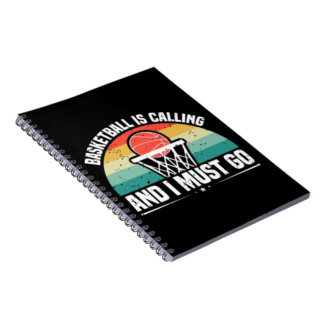 Cuaderno El básquetbol llama y debo irme (Lado Derecho)