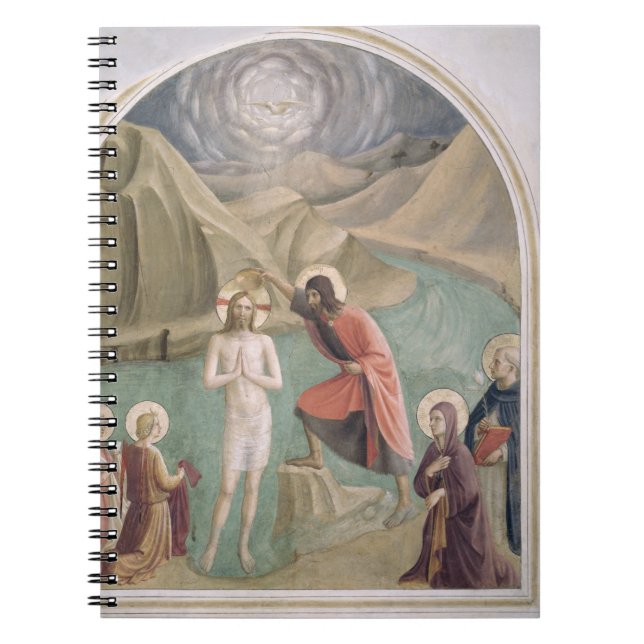 Cuaderno El bautismo de Cristo, c.1438-45 (fresco) (Frente)