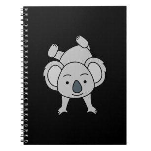 Cuaderno El Bebé Cute Koala Con Una Sonrisa Haciendo Un Pue
