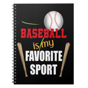 Cuaderno El béisbol es mi deporte favorito, jugador amante 