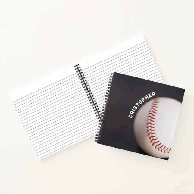 Cuaderno El béisbol personalizado (Interior)