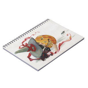 Cuaderno El beso de la bruja: una calabaza de Halloween
