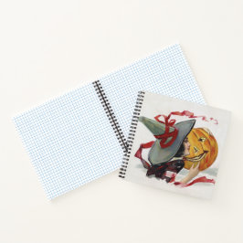 Cuaderno El beso de la bruja: una calabaza de Halloween