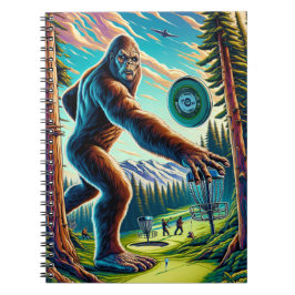 Cuaderno El Bigfoot del Disk Golf en los bosques