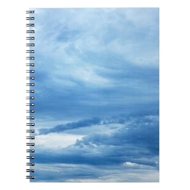 Cuaderno El blanco del cielo azul se nubla cielo de los (Frente)