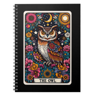 Cuaderno El bloc de notas de la tarjeta Tarot con espíritu 