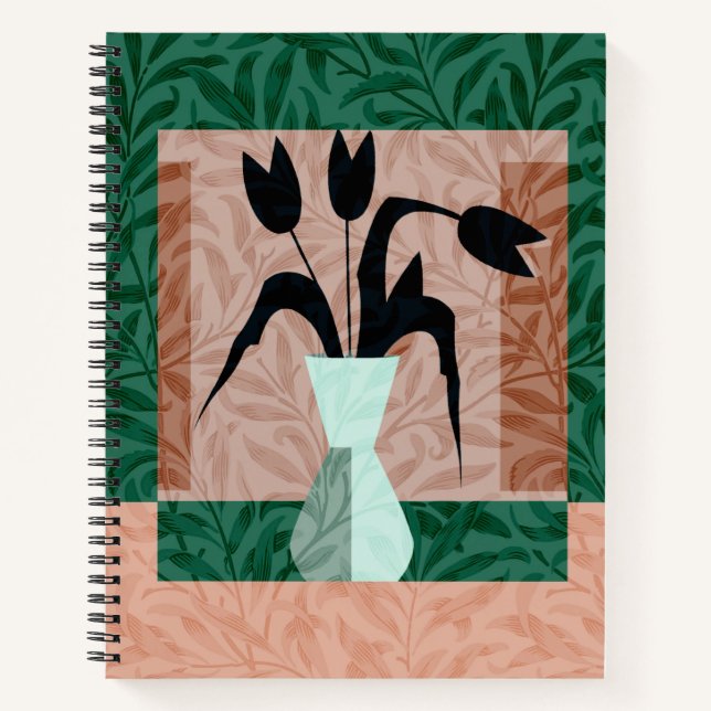 Cuaderno El bloc de notas de tulipanes negros (Anverso)