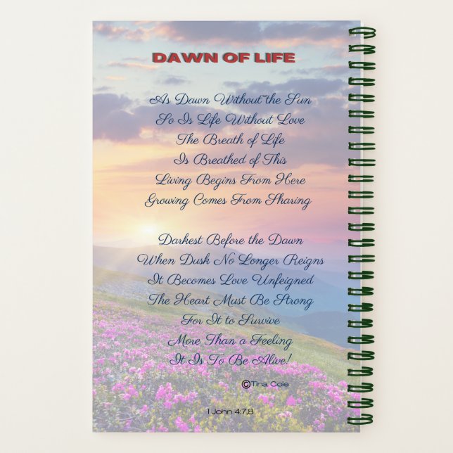 Cuaderno El bloc de notas del poeta perfecto (Reverso)