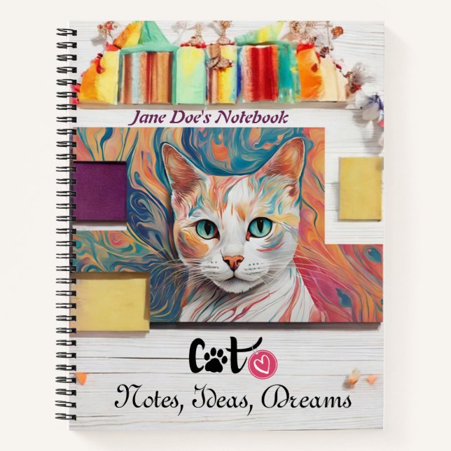 Cuaderno El bloc de notas en espiral de Cat Lover (Anverso)