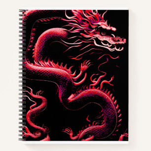 Cuaderno El bloc de notas rojo dragón