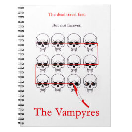 Cuaderno El bloc de notas Vampyres - Skulls cruzados