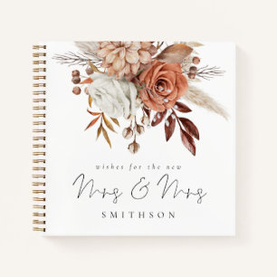 Cuaderno El Boda Lésbico Terracotta Florals