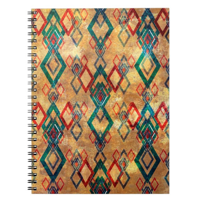 Cuaderno El boho étnico desmorona el viejo patrón. Impresió (Frente)