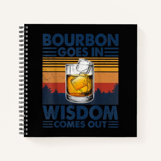 Cuaderno El borbono de whisky sale en sabiduría (Anverso)