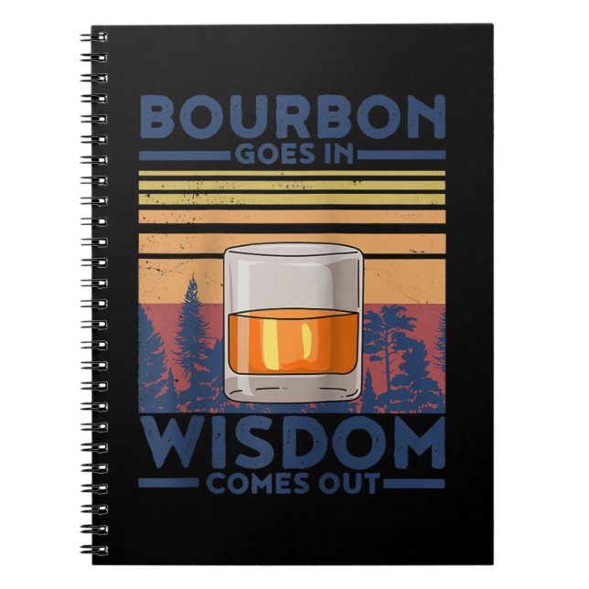Cuaderno El borbono de whisky sale en sabiduría (Frente)