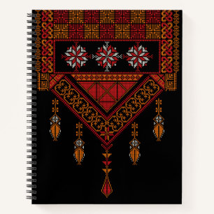Cuaderno El Bordado Palestino Tatreez  arte palestino