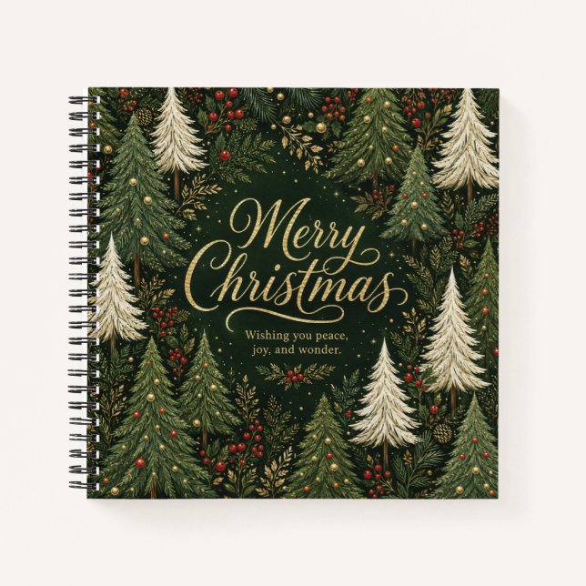 Cuaderno El Bosque Dorado de Yuletide (Anverso)