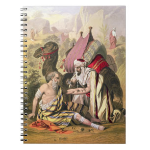 Cuaderno El buen samaritano, de una biblia impresa por