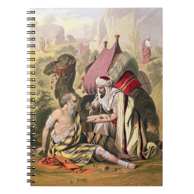 Cuaderno El buen samaritano, de una biblia impresa por (Frente)