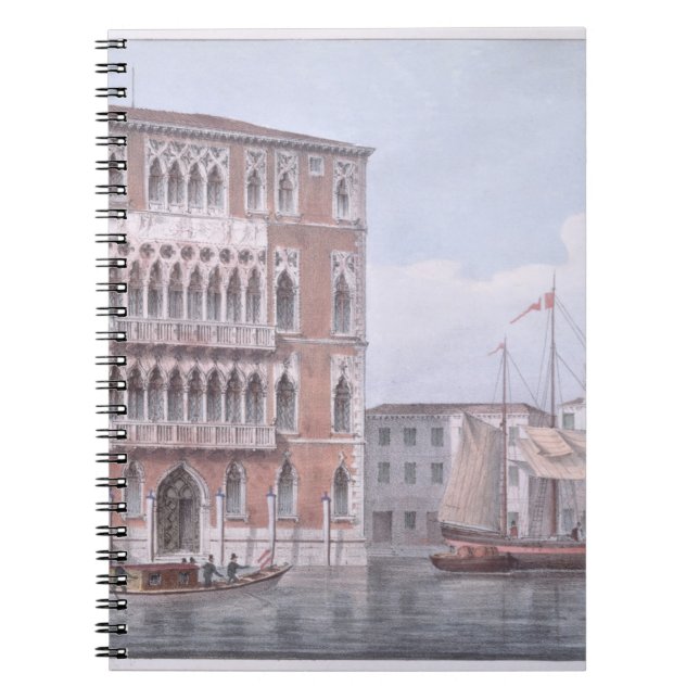 Cuaderno El Ca Foscari, Venecia, grabada por Brizeghel (li (Frente)
