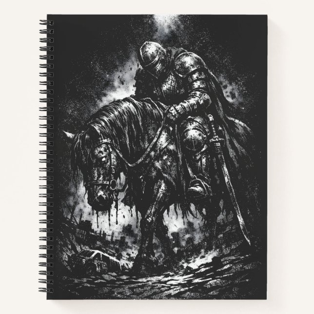Cuaderno El Caballero Caído por BurnsInHell (Anverso)
