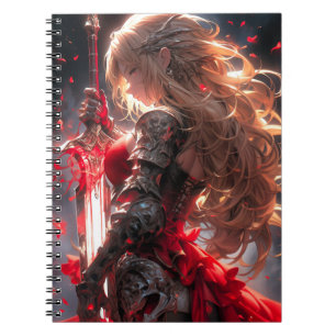 Cuaderno El Caballero Carmesí   Arte de Princesa Guerrera d