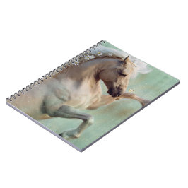 Cuaderno El caballo de Stallion dorado -