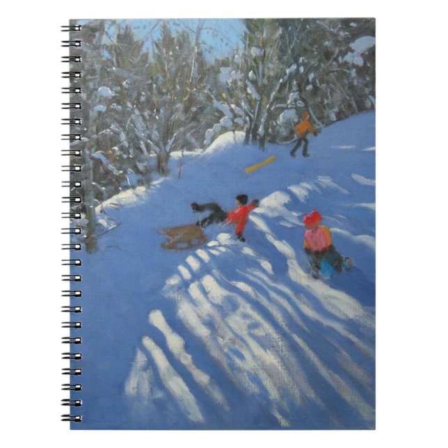 Cuaderno El caer apagado el trineo Morzine (Frente)