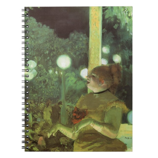 Cuaderno El Cafe Concert por Edgar Degas, Arte Antiguo Fino (Frente)