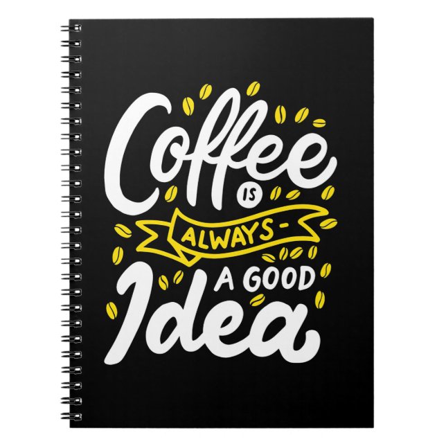 Cuaderno El Café De Regalo De Cumpleaños Es Siempre Una Bue (Frente)
