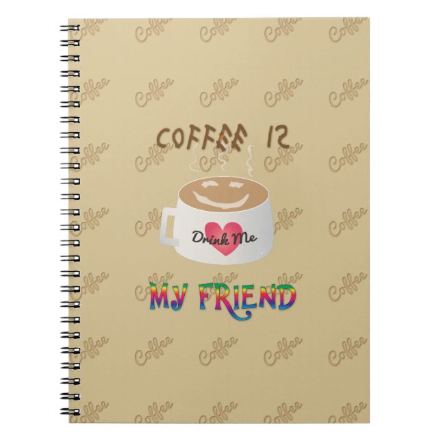 Cuaderno El café es mi amigo (Frente)