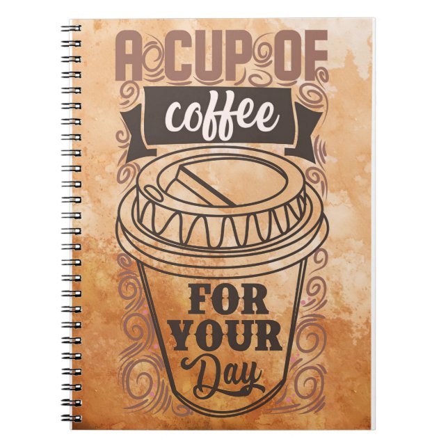 Cuaderno El Café Se Enamoró De Una Copa De Café (Frente)