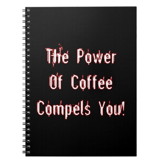 Cuaderno El café te hace blanco (Frente)