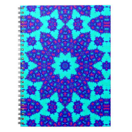 Cuaderno El caleidoscopio Azul Mágico floreció