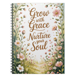 Cuaderno El Camino De Jardín Crecen Con Cita De Gracia