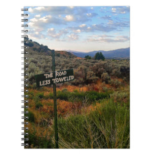 Cuaderno "El camino viajó menos" montaña Desertscape del