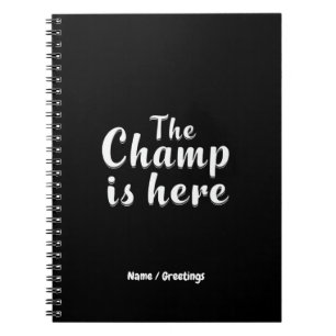 Cuaderno El campeón está aquí Fantasía Futbol y Deportes