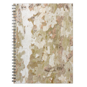 Cuaderno El camuflaje del árbol del avión parece un patrón