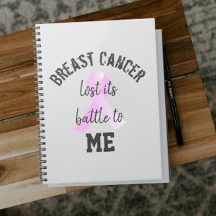 Cuaderno El cáncer de mama perdió su batalla para mí Sobr