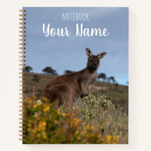 Cuaderno El canguro Australia Flores de Primavera Doble car