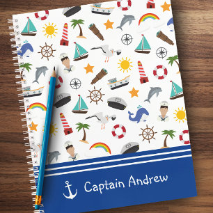 Cuaderno El capitán Sailor Nautical