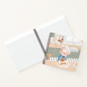 Cuaderno El chef gato ladra en la cocina