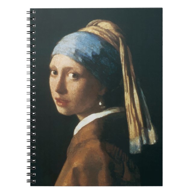 Cuaderno El chica con un pendiente de la perla (Frente)