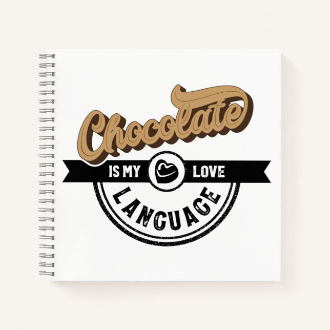 Cuaderno El chocolate es mi blog Love Language Journal (Anverso)