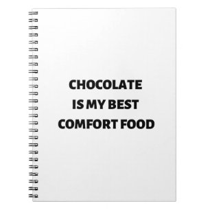 Cuaderno El chocolate es mi mejor comida de confort