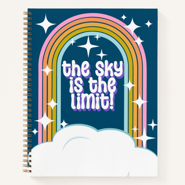 Cuaderno El cielo es el bloc de notas de límite (Anverso)