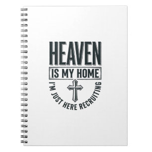 Cuaderno El cielo es mi hogar Camiseta de reclutamiento cri