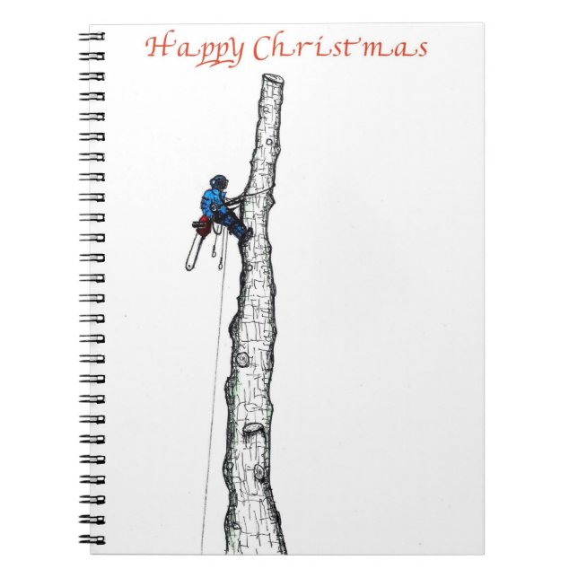 Cuaderno El cirujano arborista de la sierra de Chainsaw reg (Frente)